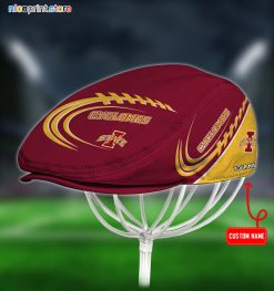 Iowa State Cyclones NCAA3 Flat Cap, Jeff Cap, Driving Cap Q40