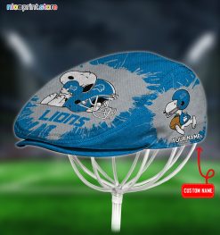 Detroit Lions x Snoopy NFL Jeff Hats, Driving Cap, Golf Cap Q39