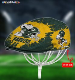 Green Bay Packers x Snoopy NFL Jeff Hats, Driving Cap, Golf Cap Q39