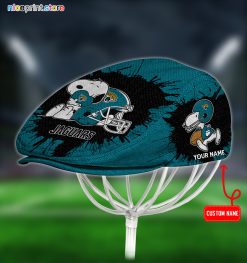 Jacksonville Jaguars x Snoopy NFL Jeff Hats, Driving Cap, Golf Cap Q39