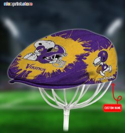 Minnesota Vikings x Snoopy NFL Jeff Hats, Driving Cap, Golf Cap Q39