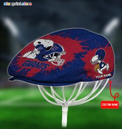 New York Giants x Snoopy NFL Jeff Hats, Driving Cap, Golf Cap Q39