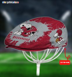 Tampa Bay Buccaneers x Snoopy NFL Jeff Hats, Driving Cap, Golf Cap Q39