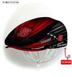 NC State Wolfpack NCAA2 Jeff Cap, Flat Cap, Driving Cap M45