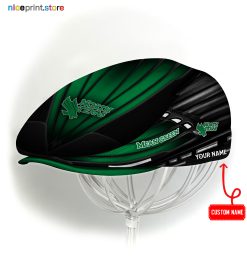 North Texas Mean Green NCAA4 Jeff Cap, Flat Cap, Driving Cap M45