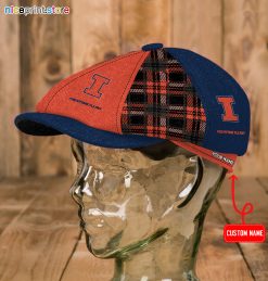 Illinois Fighting Illini NCAA3 Newsboy Cap For Fans M01