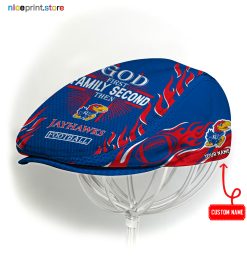 Kansas Jayhawks NCAA Jeff Cap, Flat Cap, Driving Cap M47