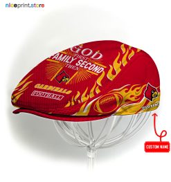 Louisville Cardinals NCAA Jeff Cap, Flat Cap, Driving Cap M47
