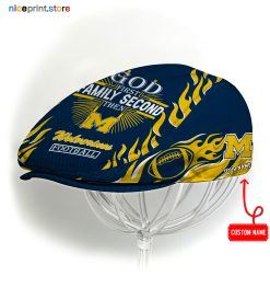 Michigan Wolverines NCAA Jeff Cap, Flat Cap, Driving Cap M47