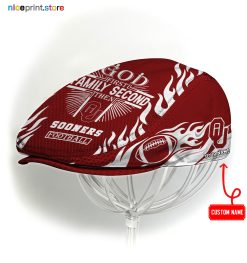Oklahoma Sooners NCAA Jeff Cap, Flat Cap, Driving Cap M47