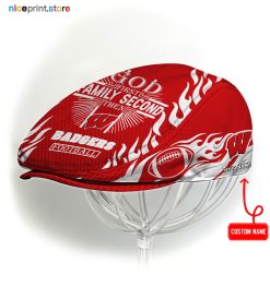 Wisconsin Badgers NCAA Jeff Cap, Flat Cap, Driving Cap M47
