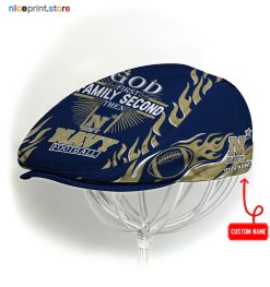 Navy Midshipmen NCAA2 Jeff Cap, Flat Cap, Driving Cap M47
