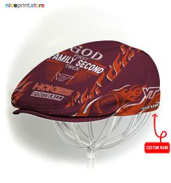 Virginia Tech Hokies NCAA2 Jeff Cap, Flat Cap, Driving Cap M47