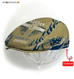 Georgia Tech Yellow Jackets NCAA3 Jeff Cap, Flat Cap, Driving Cap M47
