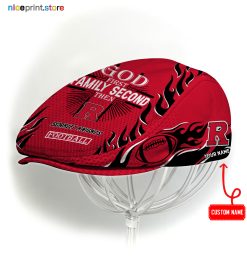 Rutgers Scarlet Knights NCAA3 Jeff Cap, Flat Cap, Driving Cap M47