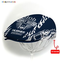 Connecticut Huskies NCAA4 Jeff Cap, Flat Cap, Driving Cap M47