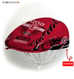 San Diego State Aztecs NCAA4 Jeff Cap, Flat Cap, Driving Cap M47