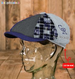 Colorado Rockies MLB Newsboy Cap M04