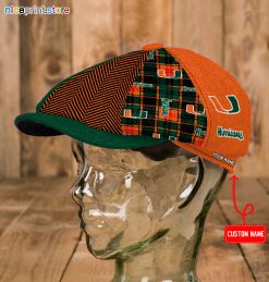 Miami Hurricanes NCAA Newsboy Cap M04