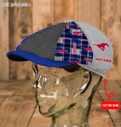 SMU Mustangs NCAA2 Newsboy Cap M04