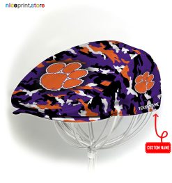 Clemson Tigers NCAA Jeff Cap, Flat Cap, Driving Cap M37