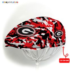 Georgia Bulldogs NCAA Jeff Cap, Flat Cap, Driving Cap M37