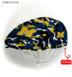 Michigan Wolverines NCAA Jeff Cap, Flat Cap, Driving Cap M37
