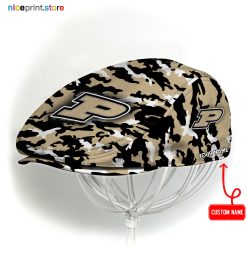 Purdue Boilermakers NCAA Jeff Cap, Flat Cap, Driving Cap M37
