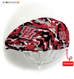 Houston Cougars NCAA3 Jeff Cap, Flat Cap, Driving Cap M37