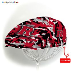 Rutgers Scarlet Knights NCAA3 Jeff Cap, Flat Cap, Driving Cap M37
