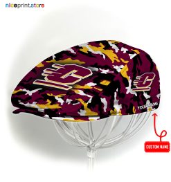 Central Michigan Chippewas NCAA4 Jeff Cap, Flat Cap, Driving Cap M37