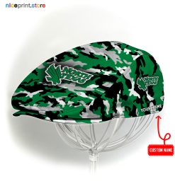 North Texas Mean Green NCAA4 Jeff Cap, Flat Cap, Driving Cap M37