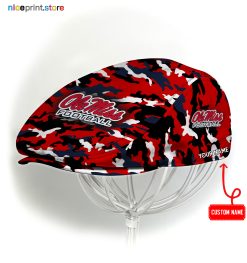 Ole Miss Rebels NCAA2 Jeff Cap, Flat Cap, Driving Cap M37
