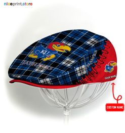 Kansas Jayhawks NCAA Jeff Cap, Flat Cap, Driving Cap M50