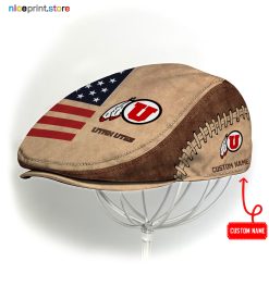 Utah Utes NCAA2 Jeff Cap, Flat Cap, Driving Cap M55