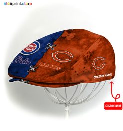 Chicago Bears x Chicago Cubs Jeff Cap, Driving Cap, Golf Cap M56
