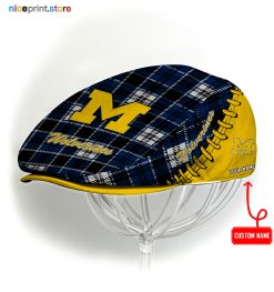 Michigan Wolverines NCAA Jeff Cap, Flat Cap, Driving Cap M50