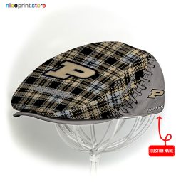 Purdue Boilermakers NCAA Jeff Cap, Flat Cap, Driving Cap M50