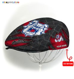 Fresno State Bulldogs NCAA4 Flat Cap, NCAA Jeff Cap, NCAA Driving Cap Q17