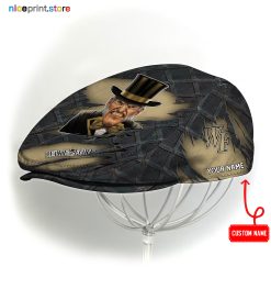 Wake Forest Demon Deacons NCAA4 Flat Cap, NCAA Jeff Cap, NCAA Driving Cap Q17