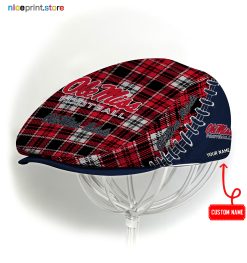Ole Miss Rebels NCAA2 Jeff Cap, Flat Cap, Driving Cap M50