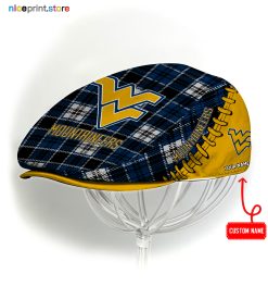 West Virginia Mountaineers NCAA2 Jeff Cap, Flat Cap, Driving Cap M50