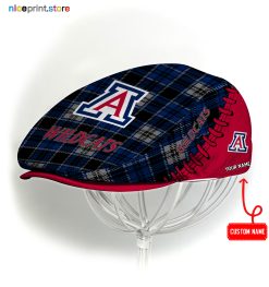 Arizona Wildcats NCAA3 Jeff Cap, Flat Cap, Driving Cap M50