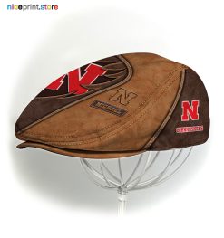Nebraska Cornhuskers NCAA Jeff Cap, Flat Cap, Driving Cap M52