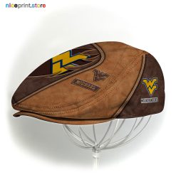 West Virginia Mountaineers NCAA2 Jeff Cap, Flat Cap, Driving Cap M52