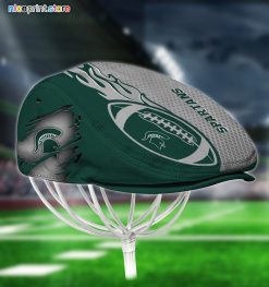 Michigan State Spartans NCAA2 Jeff Cap, Flat Cap, Driving Cap M48