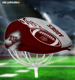 Texas AM Aggies NCAA2 Jeff Cap, Flat Cap, Driving Cap M48