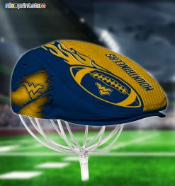 West Virginia Mountaineers NCAA2 Jeff Cap, Flat Cap, Driving Cap M48