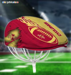Iowa State Cyclones NCAA3 Jeff Cap, Flat Cap, Driving Cap M48