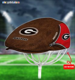 Georgia Bulldogs NCAA Jeff Cap, Flat Cap, Driving Cap M27